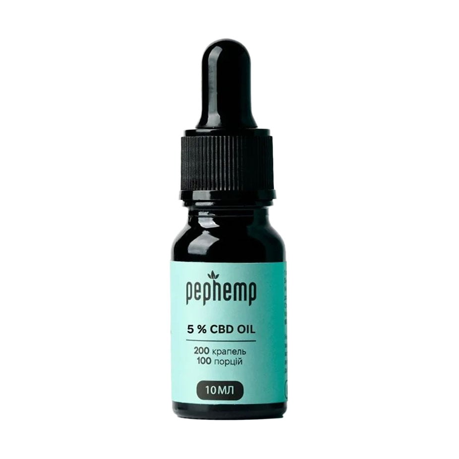 Олія канабідіола Pephemp 5% CBD Oil зі смаком м'яти, в краплях, 10 мл